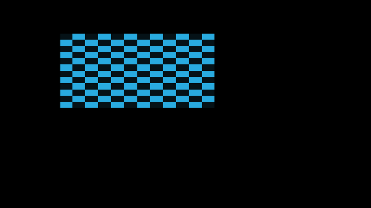 FieldMap Projection projector output with clean checker surface